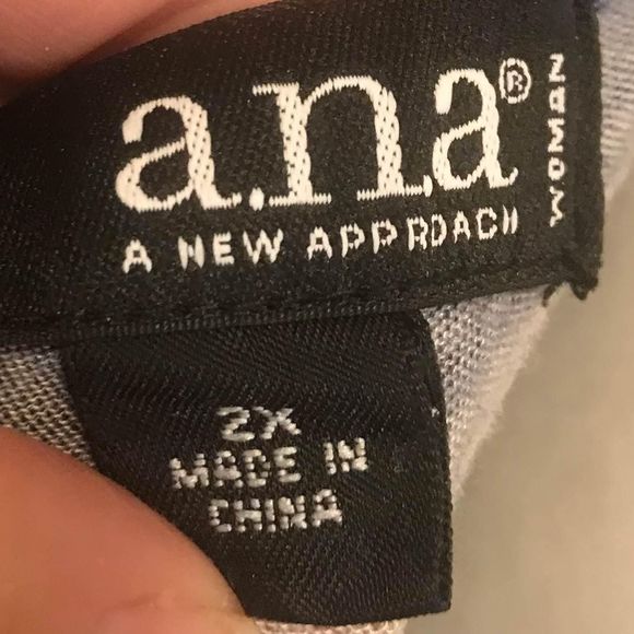 Women’s plus size 2x sleeveless dress blue striped by Ana - Picture 4 of 4